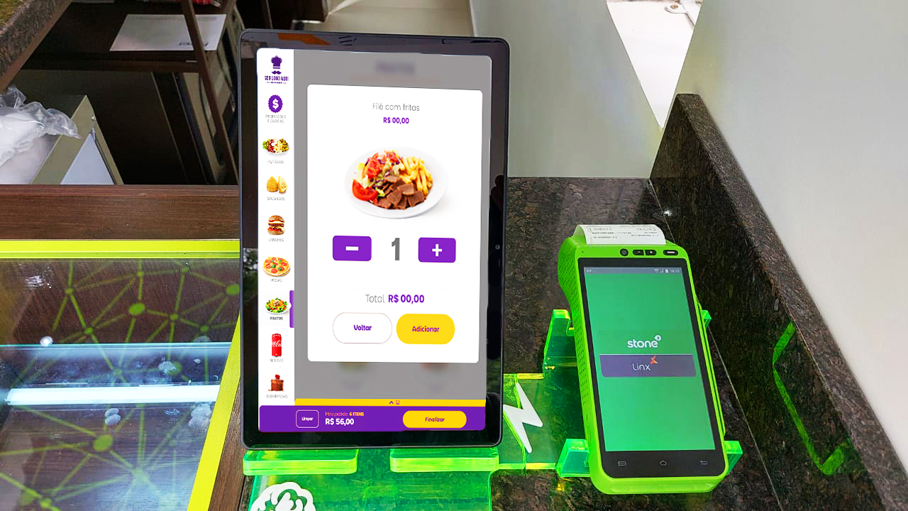 tablet de auto atendimento