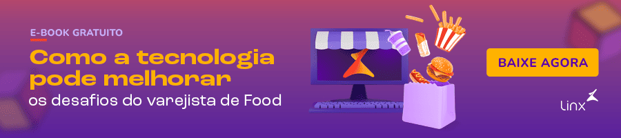 Banner para acessar o material rico sobre como a tecnologia pode melhorar os desafios do varejista de food